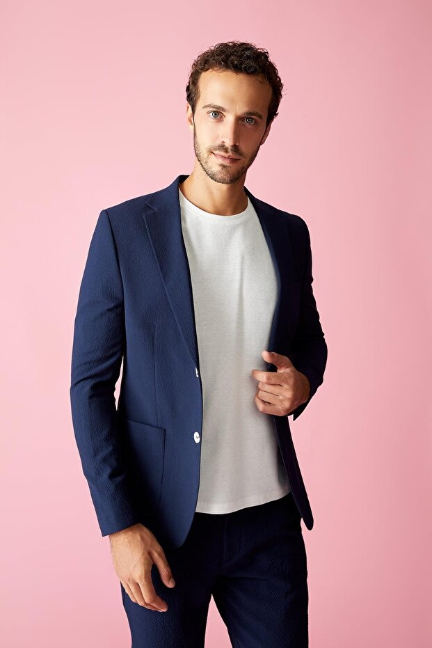 Slim Fit Blazer Ceket - 3