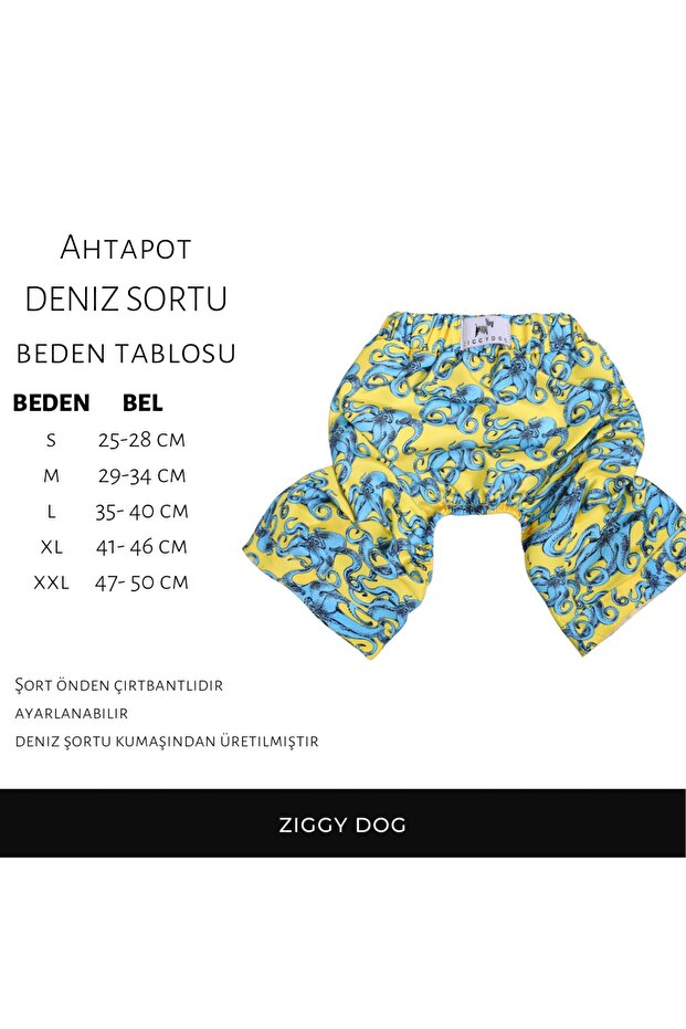 Köpek Deniz Yüzme Şortu Ahtapotlu - 4