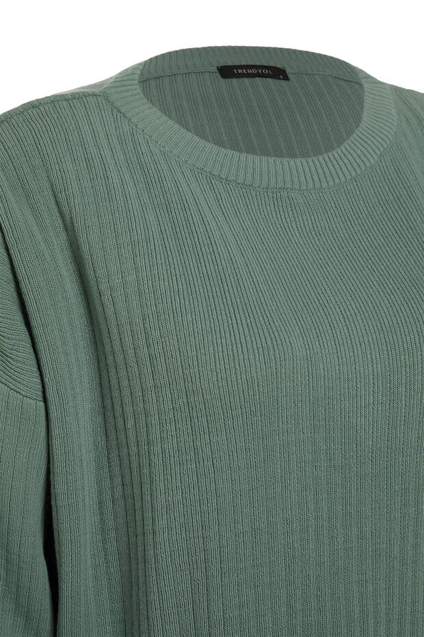 Mint Geniş Kalıp Basic Fittilli Triko Alt-Üst Takım TWOSS20AU0084 - 6