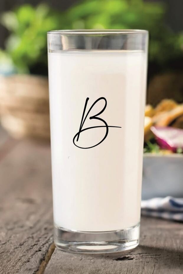 Raki Glass with Letter B
