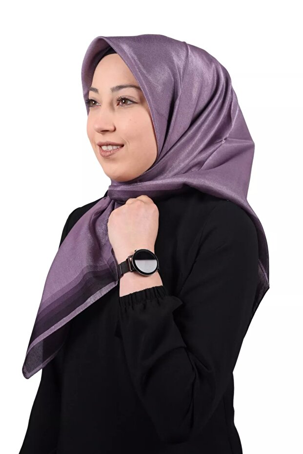 وشاح سهرة بحزام لامع بلون سادة 22