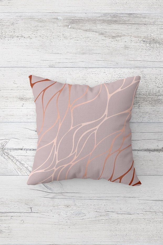 One Side Printed Hidden Zipper Decorative Pillowcase Throw Pillow Case Seat Pillowcase
