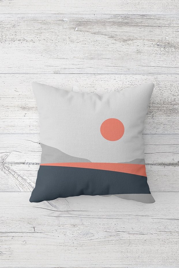 One Side Printed Hidden Zipper Washable Stain Resistant Decorative Throw Pillow Cover Pillow Case