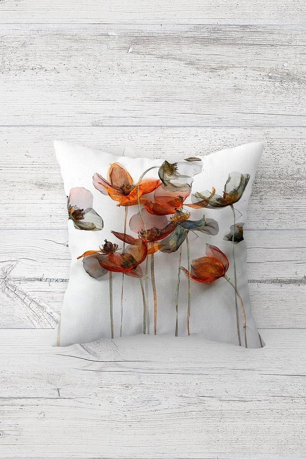 One Side Printed Hidden Zipper Washable Stain Resistant Decorative Throw Pillow Cover Pillow Case