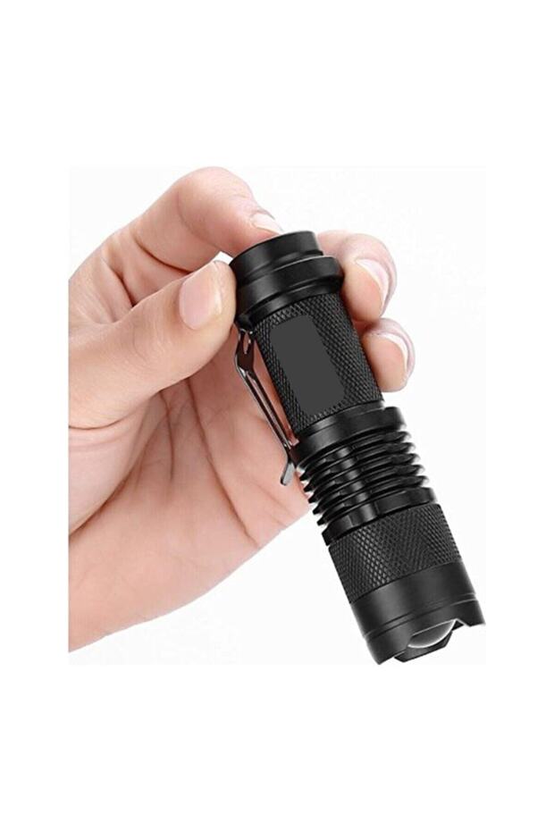 Star Su Geçirmez Ultra Güçlü Şarjlı El Feneri 2300 Lumens Q5 + Şarjlı Pil Hediyeli - 3