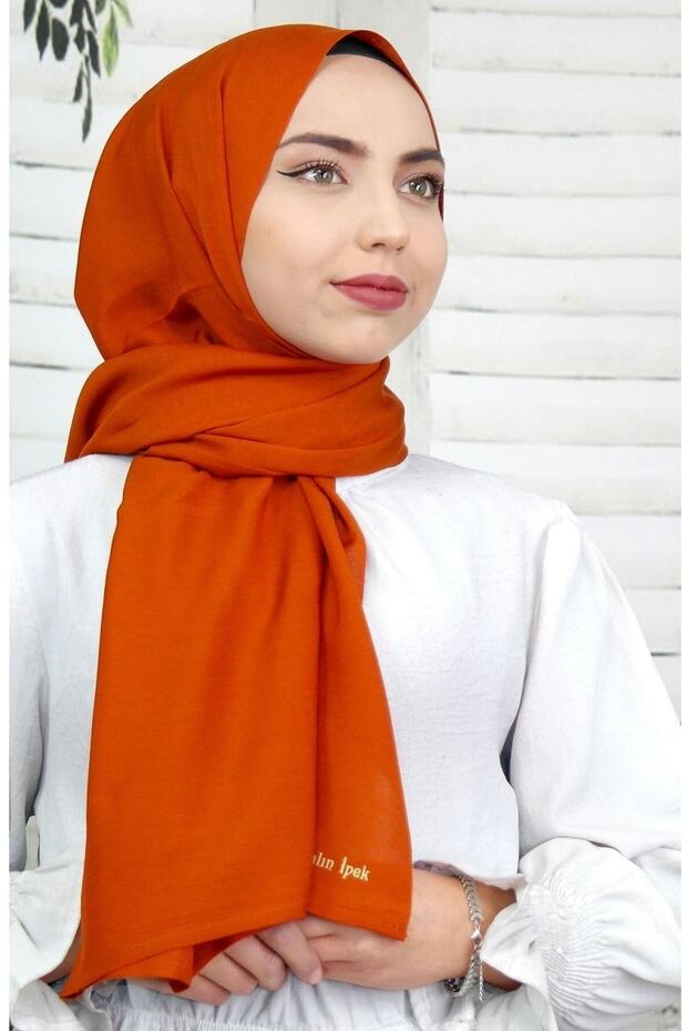 شال قطني - تصميم بلون خالص - 1