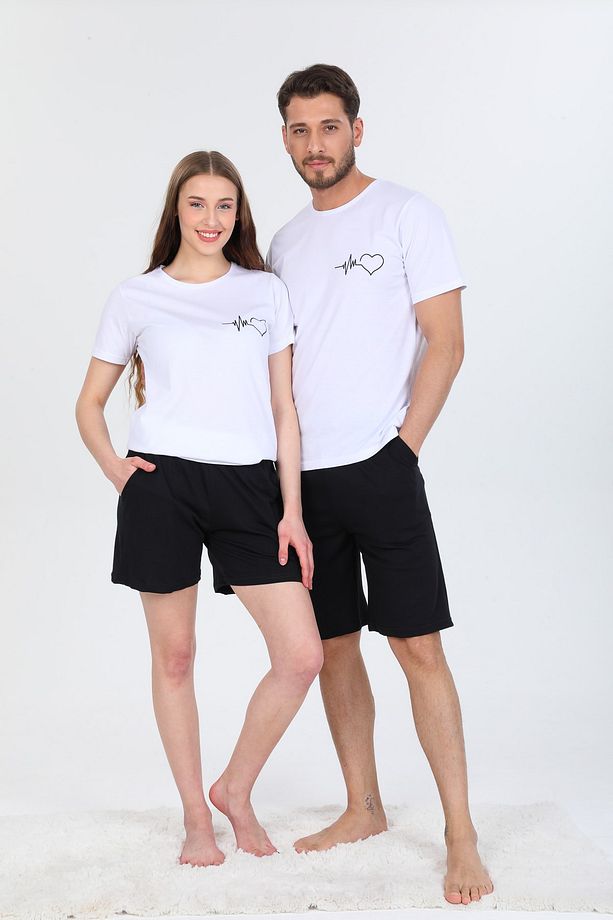 Kadın Yazlık Şortlu Pijama Takımı Çift Kombini Yapılabilir Bir Adet Fiyatıdır - 4