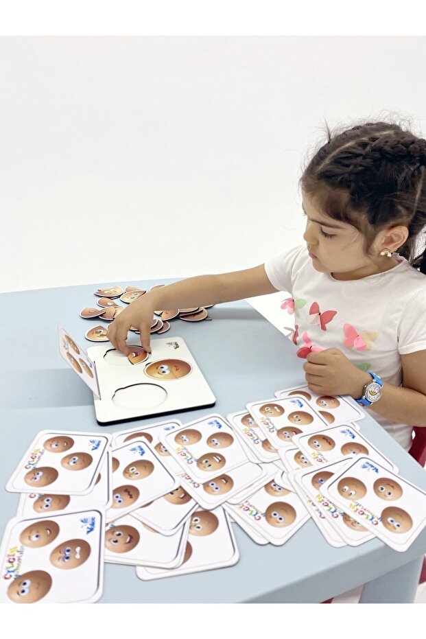 Gıftoom -fun Eggs-Preschool Colorful Educational Emotion Matching Attention Development Cards