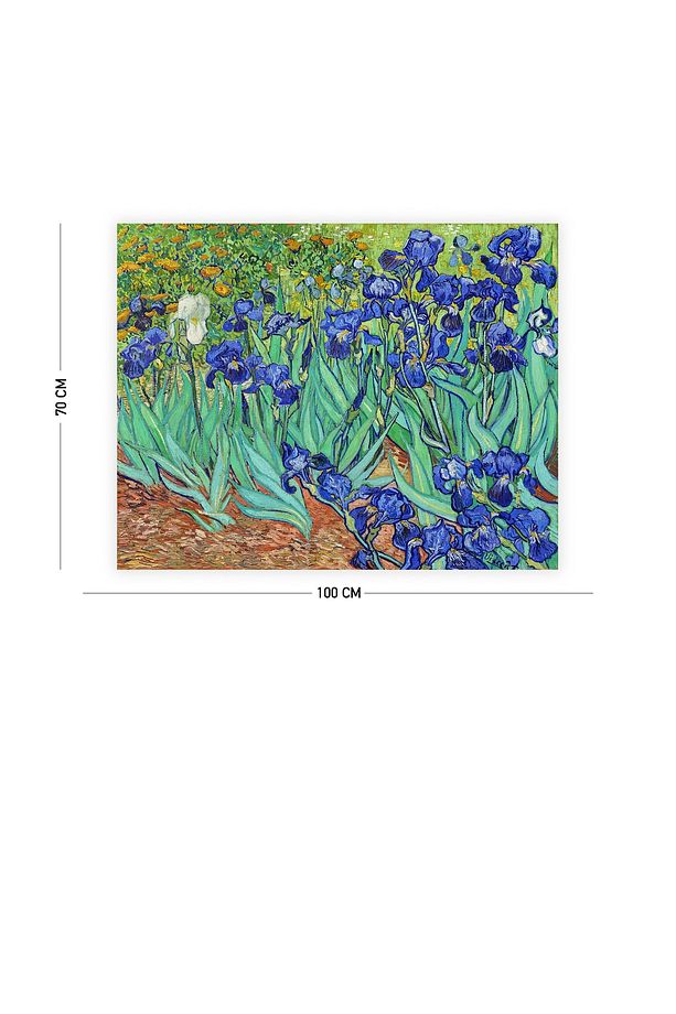 Van Gogh Iris Süsen Çiçeği Duvar Örtüsü Halısı - 2