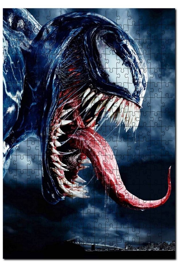 Cakasepetim Venom Movie Avengers Spider-Man 1000 Piece Puzzle Jigsaw Puzzle Mdf (Wood)