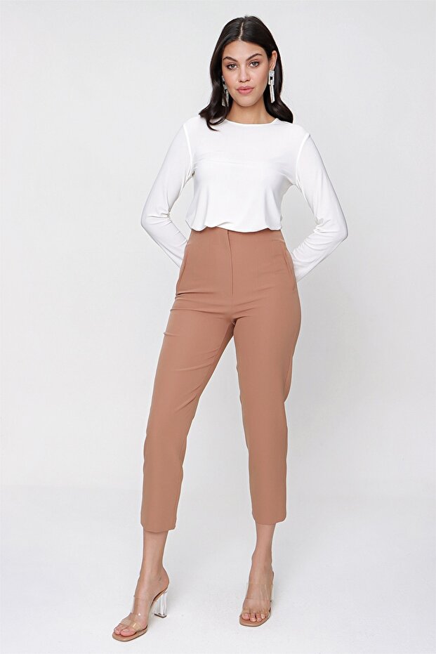 Yüksek Bel Pantolon - 3