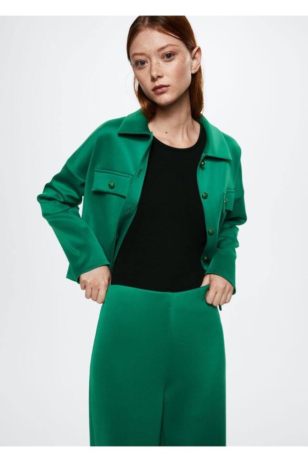 Paçaları Yırtmaçlı Pantolon - 7