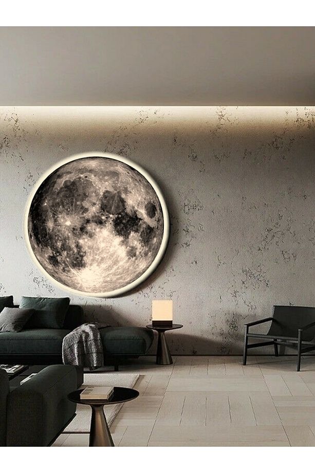 New-moon, Modern Aplik, 30cm Led 25watt, Led Duvar Aplikleri, Yatak Odası Aplik, Yatak Başı Aplik - 1