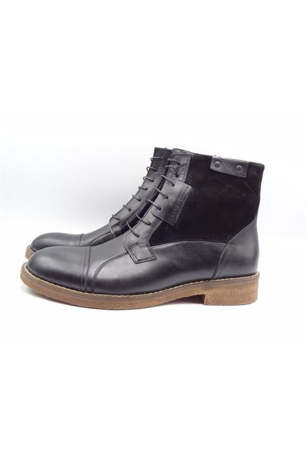 Black Genuine Leather Men's Stylish Boots
