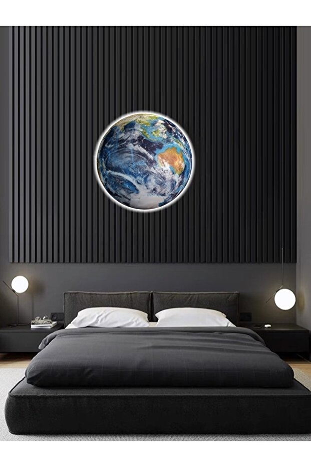 Led Aplik 30cm Çap Led 25wat, Duvar Ay Tablosu Moder Led Aplik Yenı Model Avıze - 4
