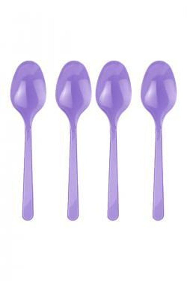 Lilac Plastic Spoon - 1