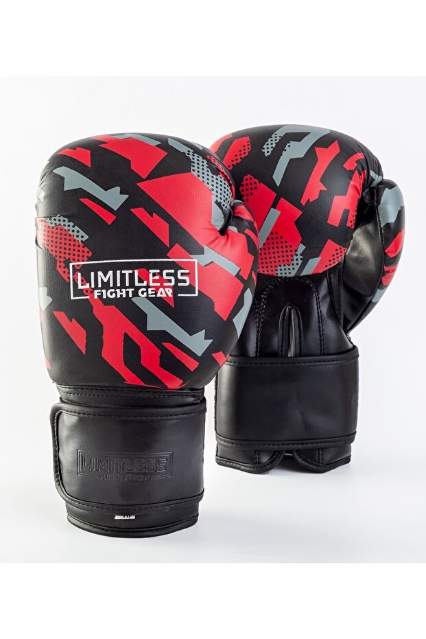 Camo Red Pu Boks Eldiveni - 1