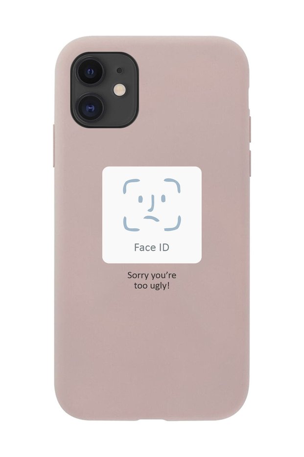 حافظة هاتف متوافقة مع هاتف iPhone 11 بتصميم Face ID