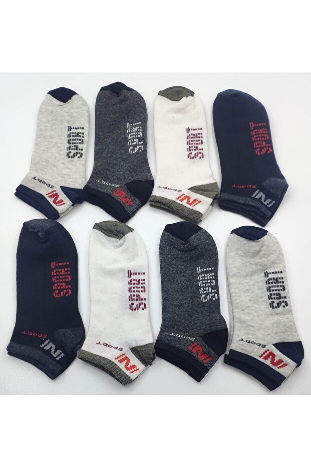 Boy's 8 Pairs Cotton Summer Sports Short Booties Socks