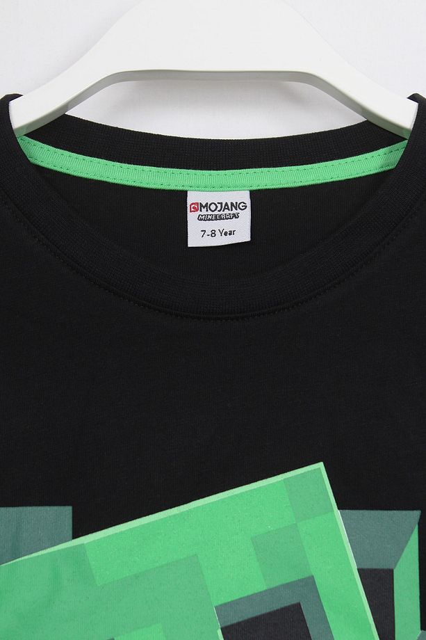 Erkek Çocuk Creeper 3d Baskılı T-shirt Siyah - 4