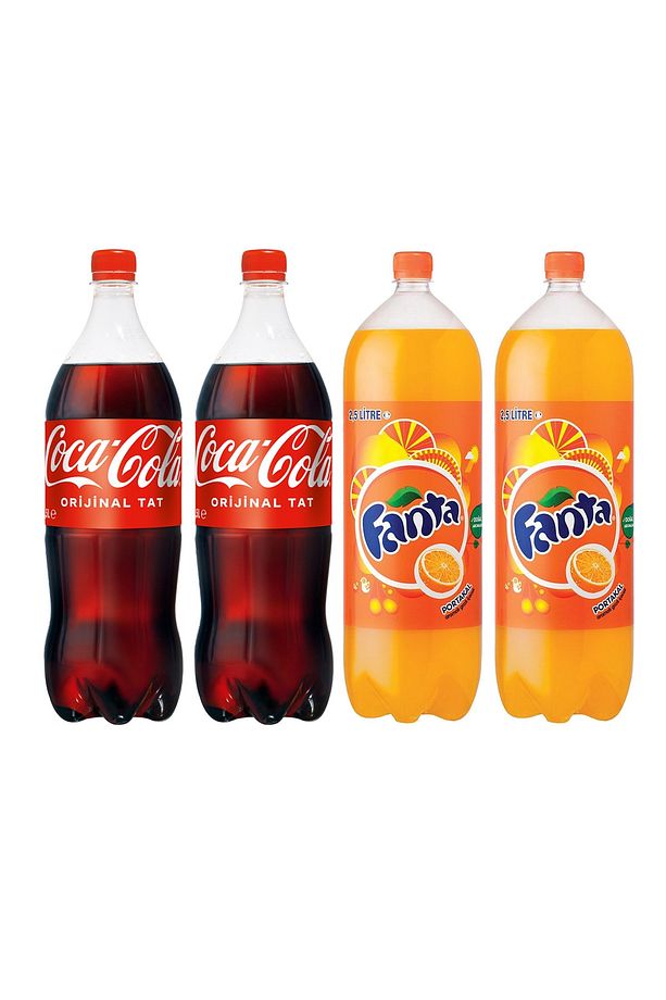 2,5 Lt (2 Ad) + Fanta Portakal 2,5 Lt (2 Ad) / 4 Lü Set - 1