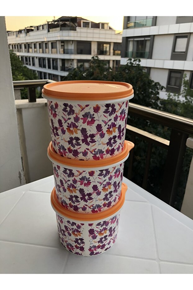 Storage Container 3 Pieces Patterned - 2