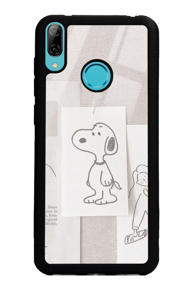 Huawei Y7 (2019) Glossy Phone Case with Snoppy Design