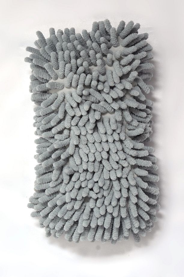 (1 Adet) 7040 Mikrofiber Şönil Oto Temizlik & Yıkama Ve Kurulama Süngeri 8x23 Cm. Gri - 2