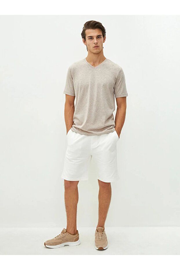 Lcw Basic Standard Pattern Knitted Men's Shorts
