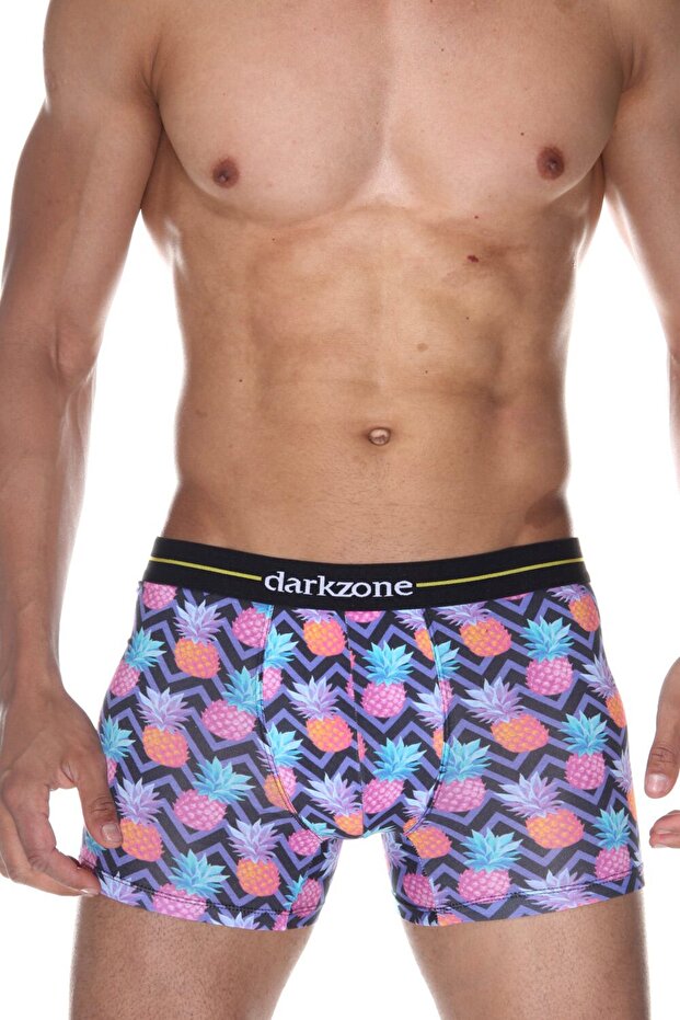Men's Pineapple Patterned Digital Printed Boxers - 2