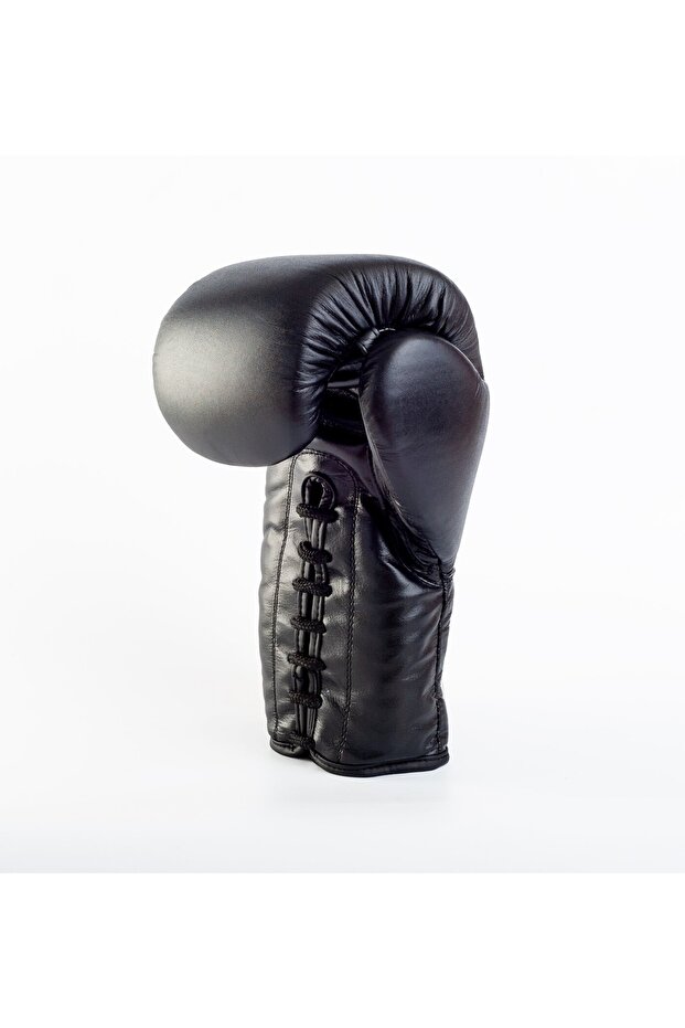 Black Laced Edition Pro Fight Premium Deri Boks Eldiveni - 2