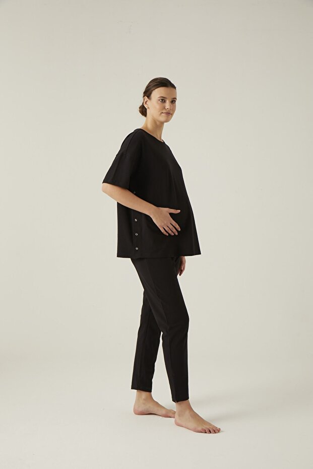 Women's Mother's Long Leggings with Cuffs