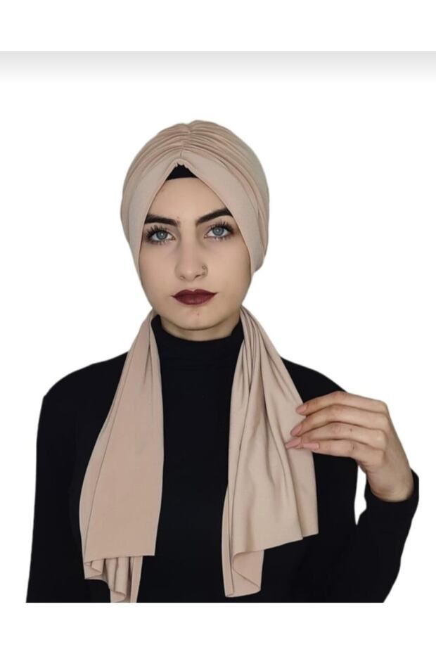 بونيه جاهز برباط بتصميم ملون للبشرة - 1