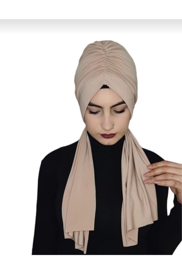 بونيه جاهز برباط بتصميم ملون للبشرة - 3