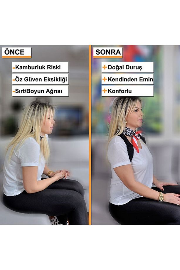 ™ Dik Duruş Aparatı Korsesi / 1 Alana 1 Hediye - 3