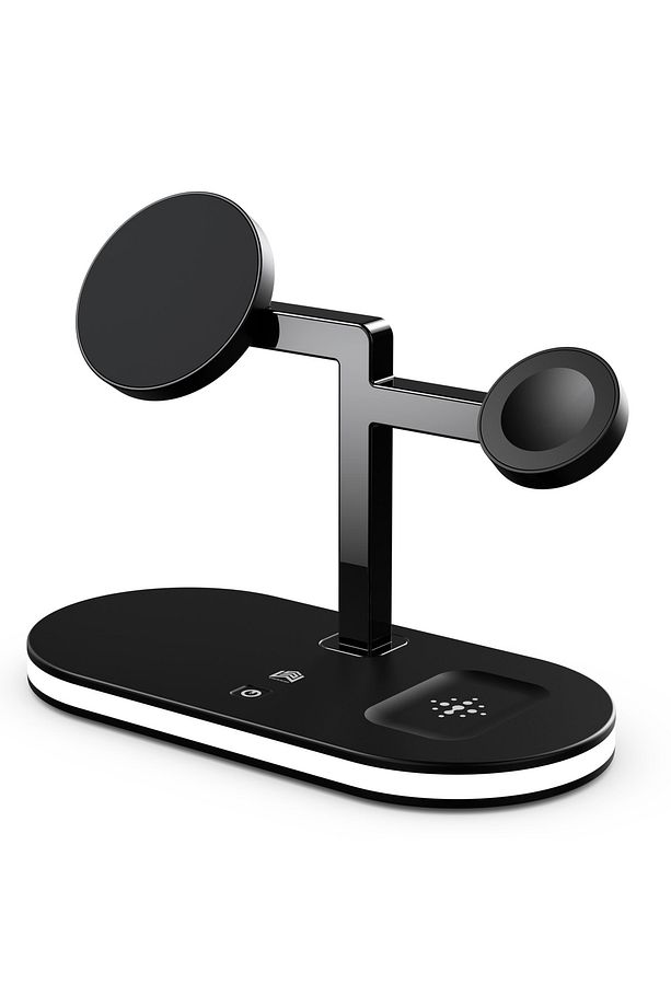 omx 15w Hızlı Şarj Standı Iphone Watch  Gece Lambalı Kablosuz Şarj Istasyonu gextrx 976748 - 6