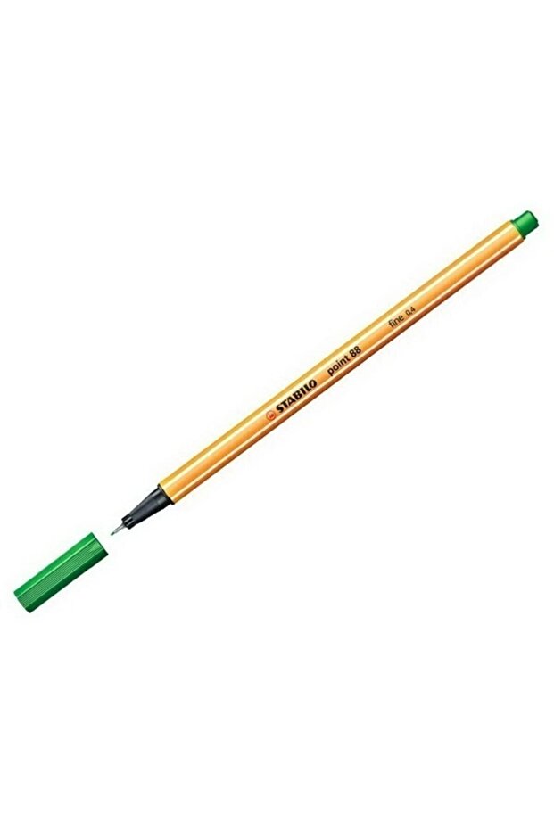 قلم ذو طرف لباد رفيع 88 نقطة 0.4 مم أخضر 88/36 (عبوة من 10 قطع)