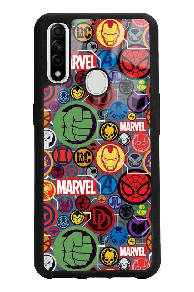 Oppo A31 Marvel Face Design Glossy Phone Case
