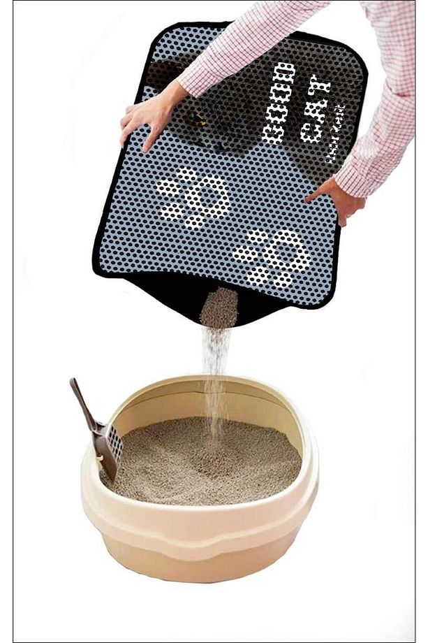 Elekli Desenli Kedi Tuvalet Önü Paspası 60 X 45 Cm Good Cat - 3