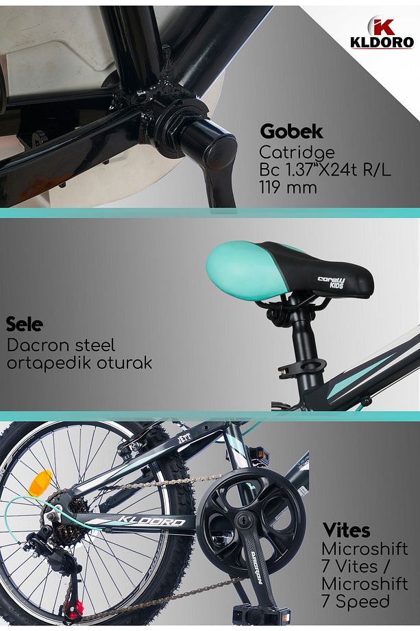 Jett 20 Jant Vitesli Bisiklet Çocuk Bisikleti - 7