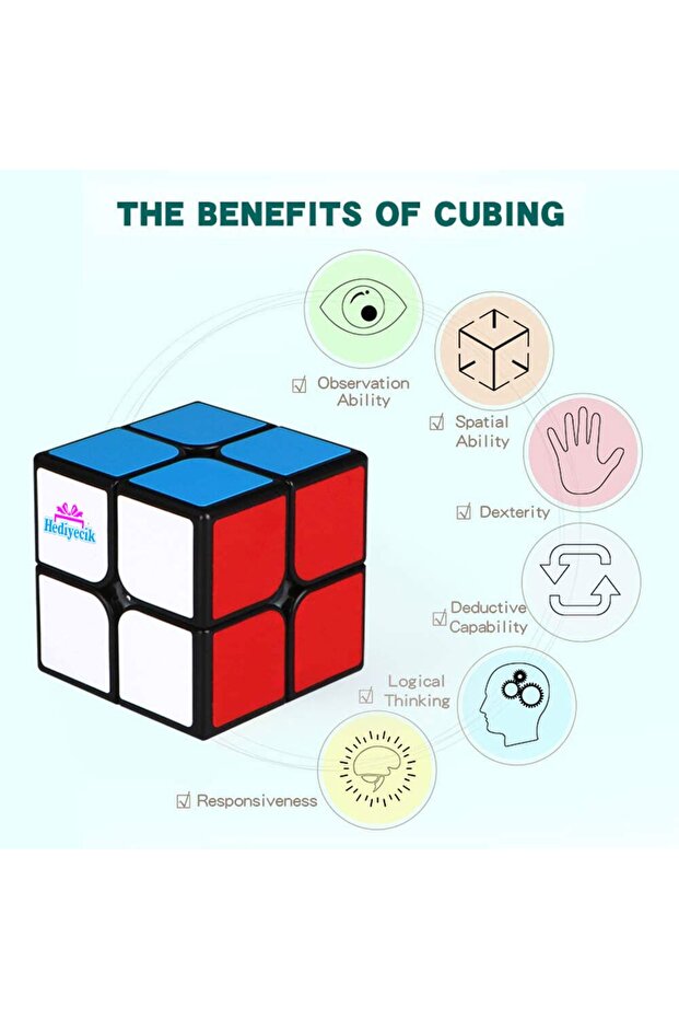 Qiyi Intelligence Cube Set 2X2 3X3 Intelligence Cube Cubic Cube Set - 6