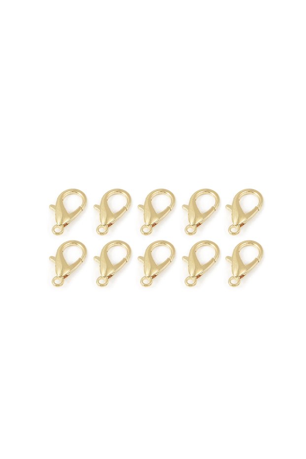 Jewelry Clip Parrot 23mm Gold 10 Pcs