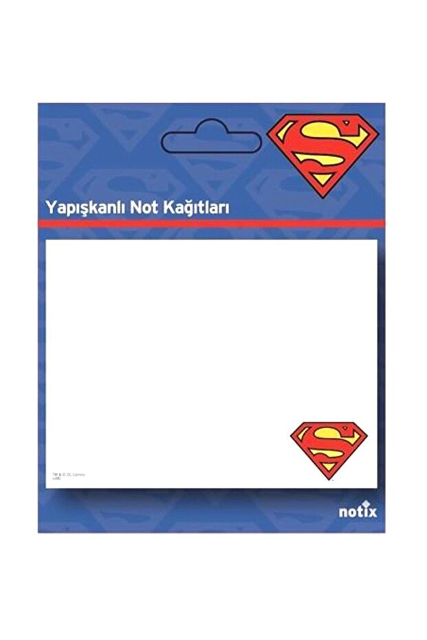 Superman Patterned Sticky Note Paper 50 Sheets 100X75 Mm