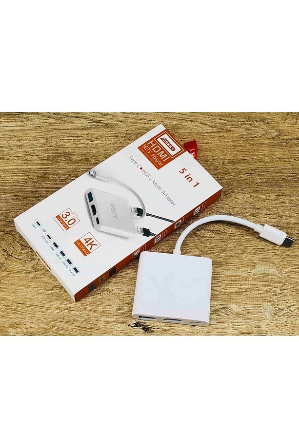 Ipad Pro 11 Typ-c Usb 3.0 Çoklayıcı 5 In 1 Wiwu Marka Alpha 532st Type C Çevirici Hub - 1
