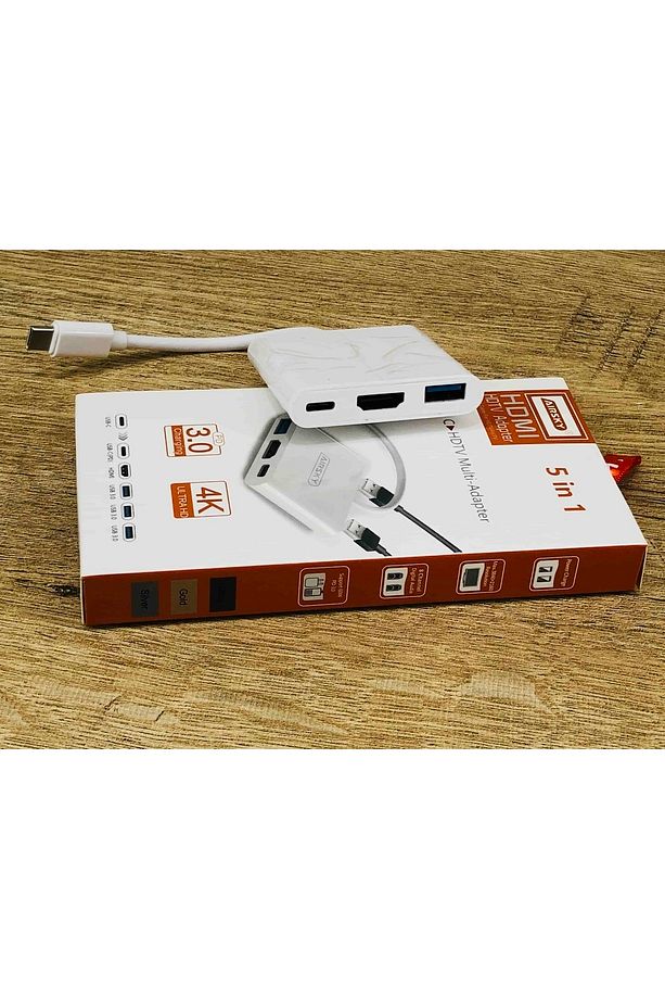 Ipad Pro 11 Typ-c Usb 3.0 Çoklayıcı 5 In 1 Wiwu Marka Alpha 532st Type C Çevirici Hub - 2
