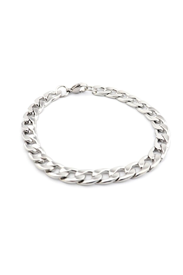 Unisex Steel Bracelet with Crushing Chain