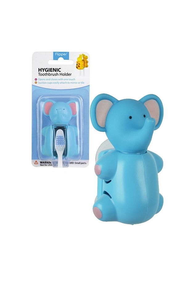 Flipper Otomatik Kapaklı Diş Fırçası Kabı-Fil 9555038901757 9555038901757 - 1