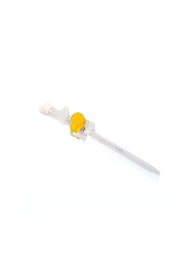 Branül (intraket) Anjiyokat i.v Kanül Sarı (24g) 1 Kutu 100'lü Paket - 1