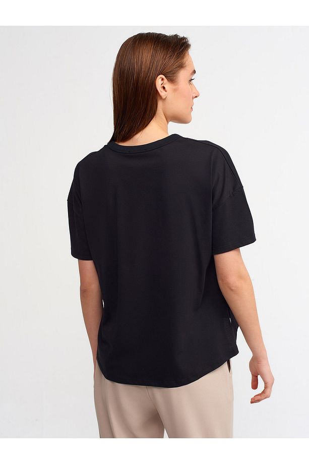 30123 Oversize Tshırt-siyah - 2