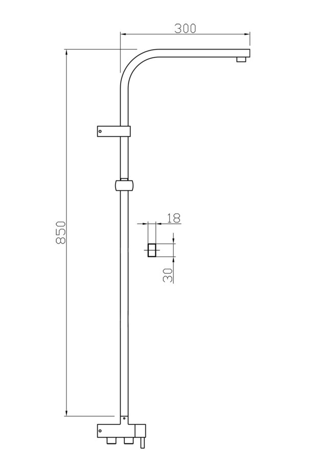 Rain-plus Nero Tepe Duş Seti - 2